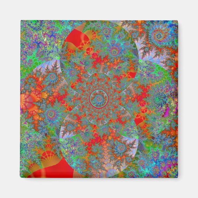 "Havet ... Till min Garden' ~ Abstrakt Art Print Magnet (Framsidan)