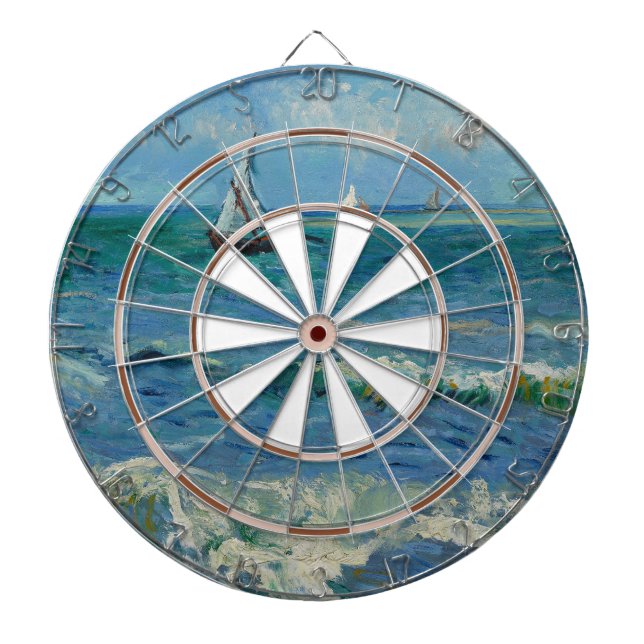 Havet vid Les Saintes Maries de la Mer | Van Gogh Darttavla (Framsidan)