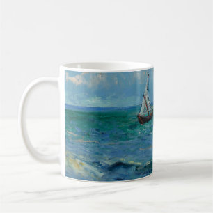 Havet vid Les Saintes Maries de la Mer Van Gogh Kaffemugg