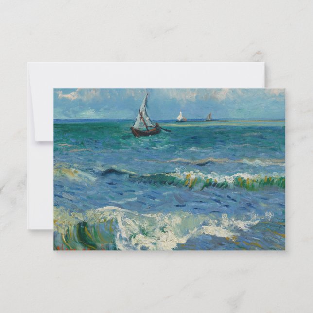 Havet vid Les Saintes Maries de la Mer | Van Gogh Tack Kort (Framsida)