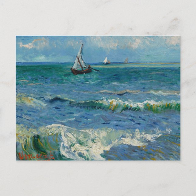 Havet vid Les Saintes Maries de la Mer | Van Gogh Vykort (Framsida)