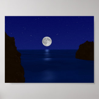 Havet vid natten poster
