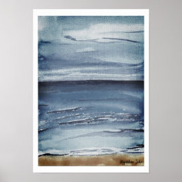 Havet vid Nightfall Poster