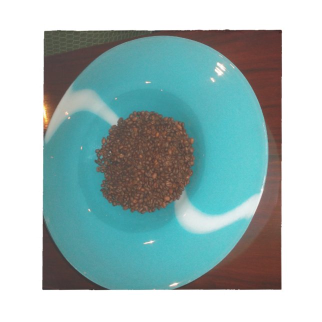 Havets beröring: En cyan Bowl av kaffe Anteckningsblock (Framsida)