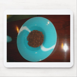 Havets beröring: En cyan Bowl av kaffe Musmatta