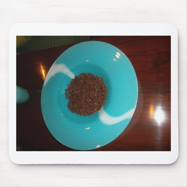 Havets beröring: En cyan Bowl av kaffe Musmatta (Framsidan)