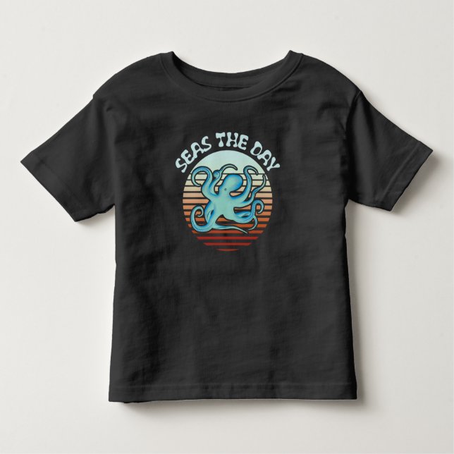 Havets dag | Sommar Vibes Octopus T Shirt (Framsida)