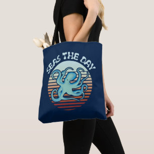 Havets dag Sommar Vibes Octopus Tygkasse