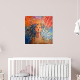 "Havets drottning" Radiant Spirit Art Poster