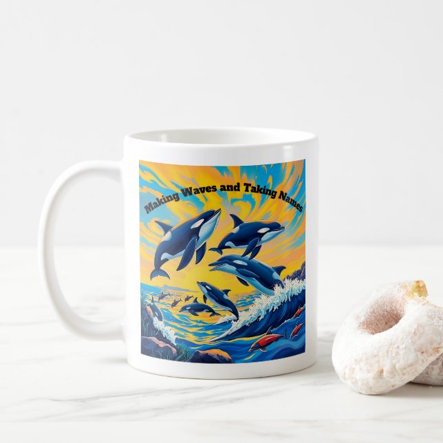 Havets famn kaffemugg (Med munk)