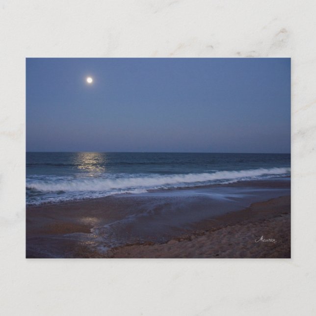 Havets frid på natten, vykort (Framsida)