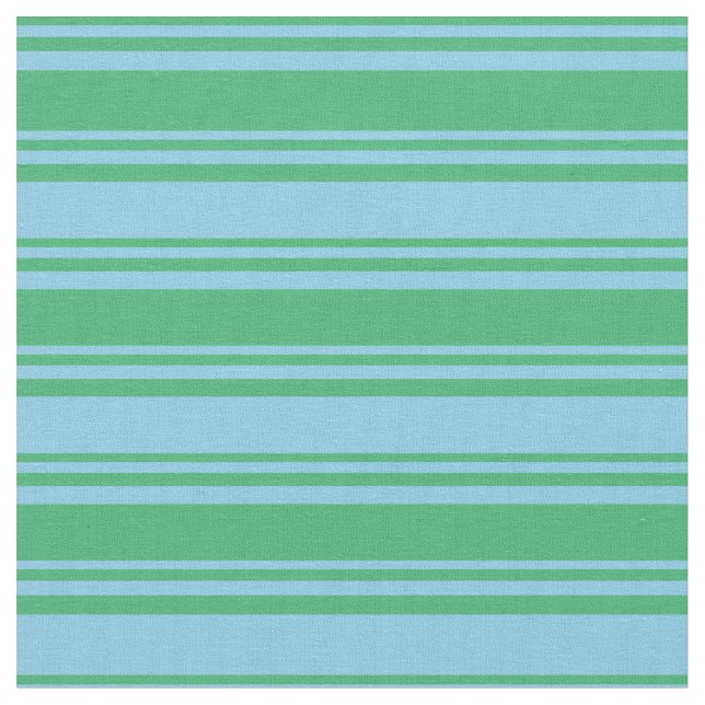 Havets Grönt och Himlar Blå Färgaden Mönster Tyg (Närbild)