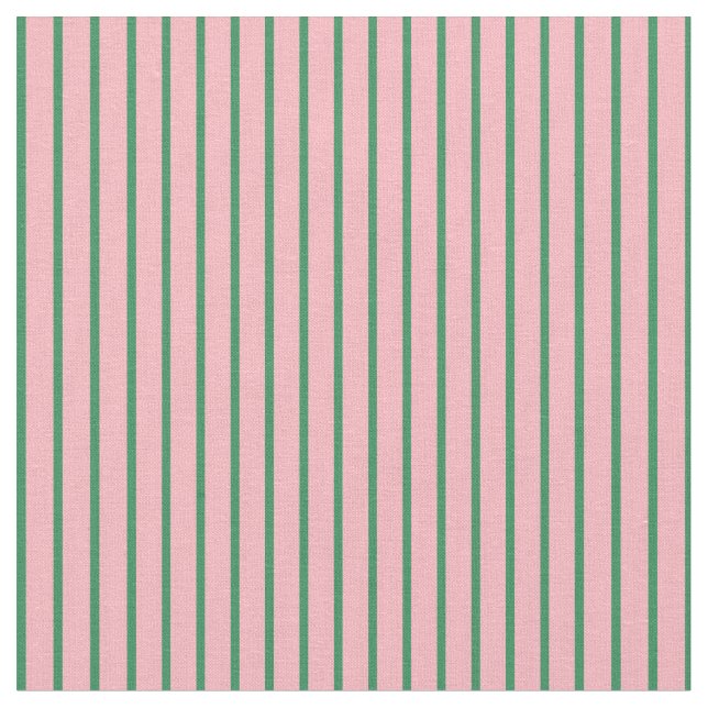 Havets Grönt och Ljus rosa stripe/uttorkad Mönster Tyg (Närbild)