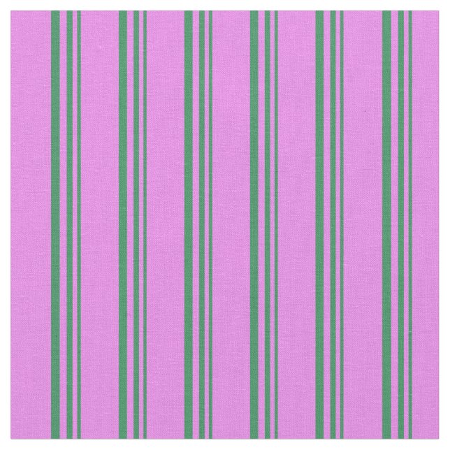 Havets Grönt och Violet Stripe/LUNDA Mönster Tyg (Närbild)
