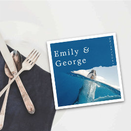 Havets havskust Bröllop Pappersservett