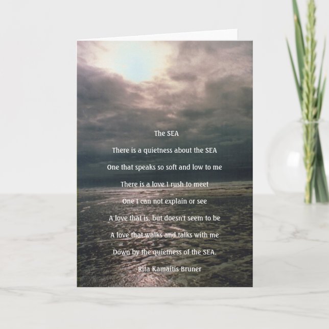 Havets inspirationskort tomt kort (Framsida)