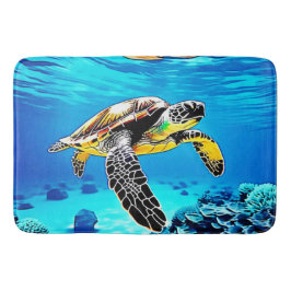 Havets kejsare: Sea Turtle's Journey Badrumsmatta