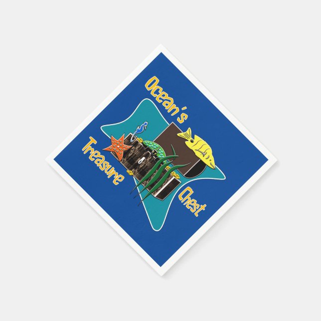 Havets kejsblöjor pappersservett (Hörn)