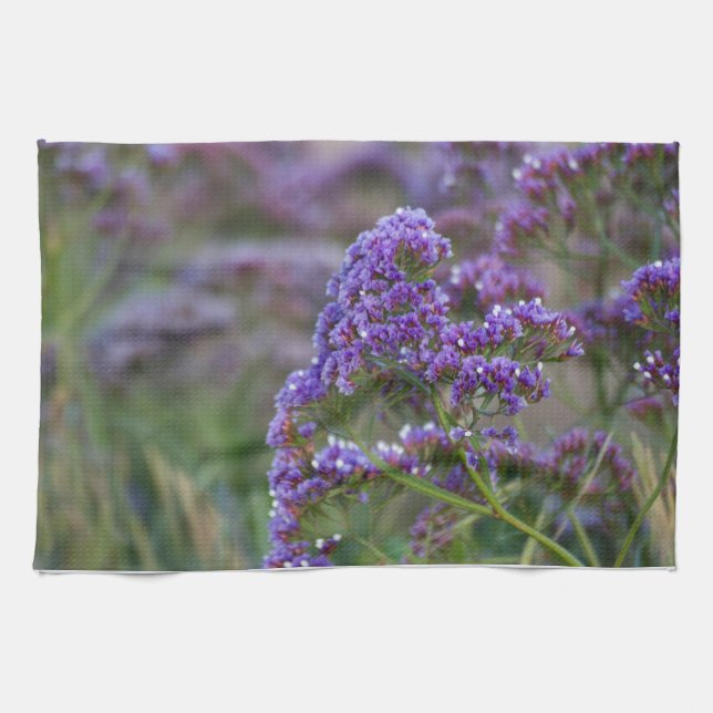 Havets lavender kökshandduk (Horisontell)