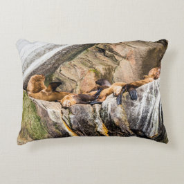 Havets Lejon på Sten Prydnadskudde