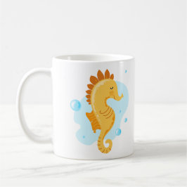 Havets liv. Sjöhäst. Cute undervattensvärlden Kaffemugg