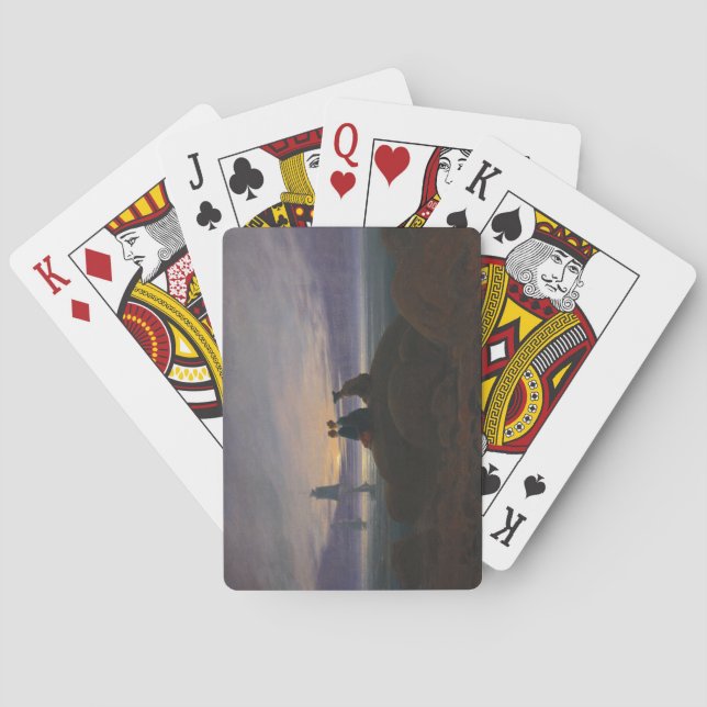 Havets måndag (av Caspar David Friedrich) Casinokort (Baksidan)