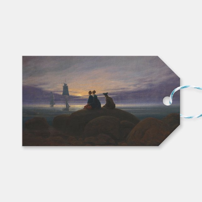 Havets måndag (av Caspar David Friedrich) Presentetikett (Framsidan (Horisontell))