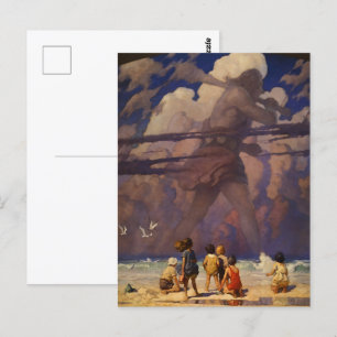 Havets moln barn, jätten av N.C. Wyeth Vykort