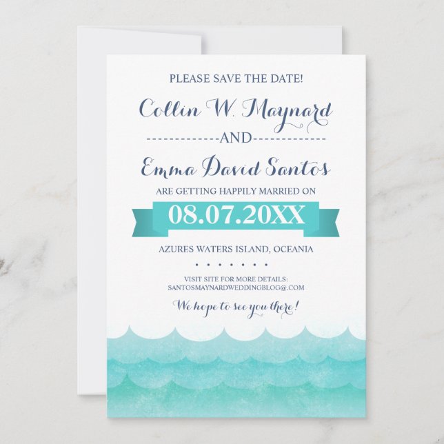 Havets Nautisk Spara datumen Datumet (Framsida)