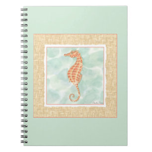 Havets Orange Seahorse Anteckningsbok
