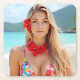 Havets radians: Helenas ö Moment Underlägg Papper Kvadrat