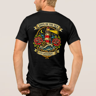 Havets Själ Havstulpan Gammal Sjömanstatuering T Shirt