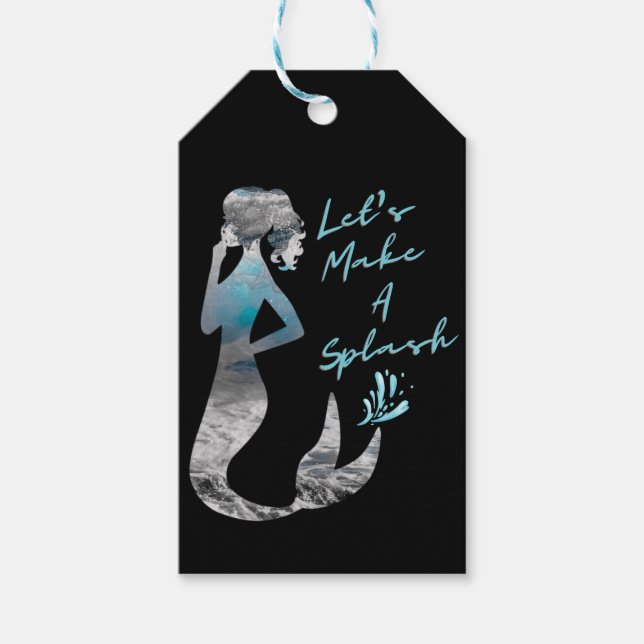 Havets Sjöjungfru Låt oss A Stänk Presentetikett (Framsidan)
