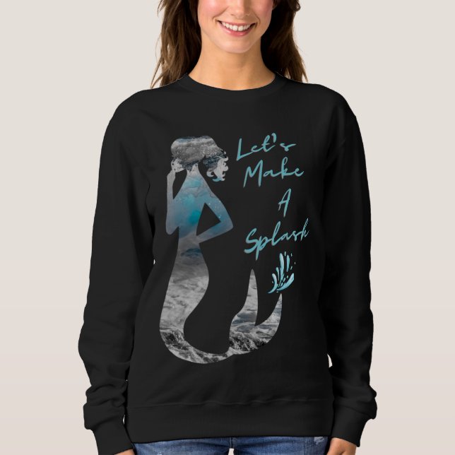 Havets Sjöjungfru Låt oss A Stänk T Shirt (Framsida)