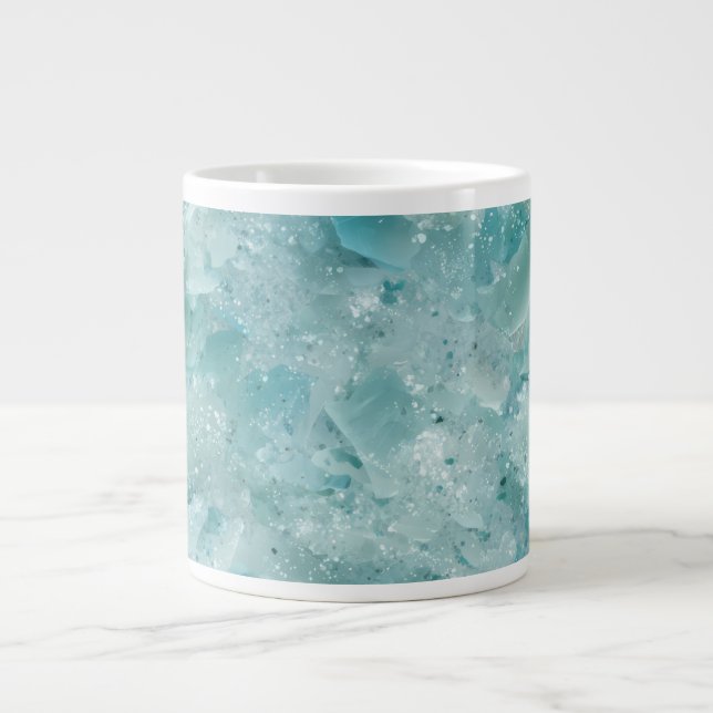 Havets skönhet. Aqua Crystal.  Jumbo Mugg (Framsidan)