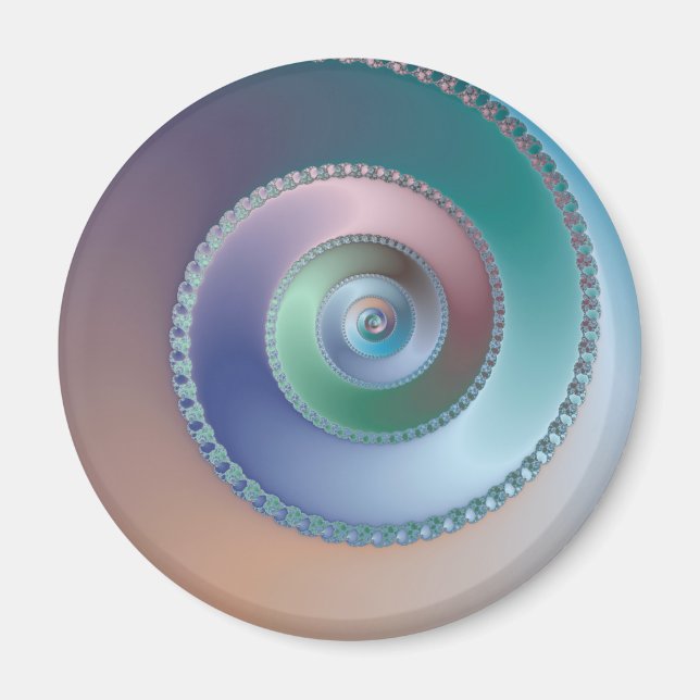 Havets Snäcka - Fractal Magnet (Framsidan)