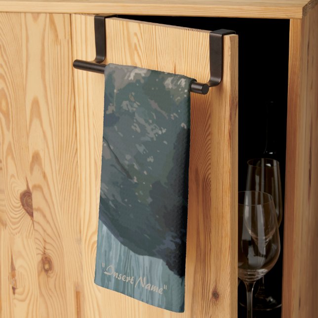 Havets snäcka kökshandduk (Thirds Fold)