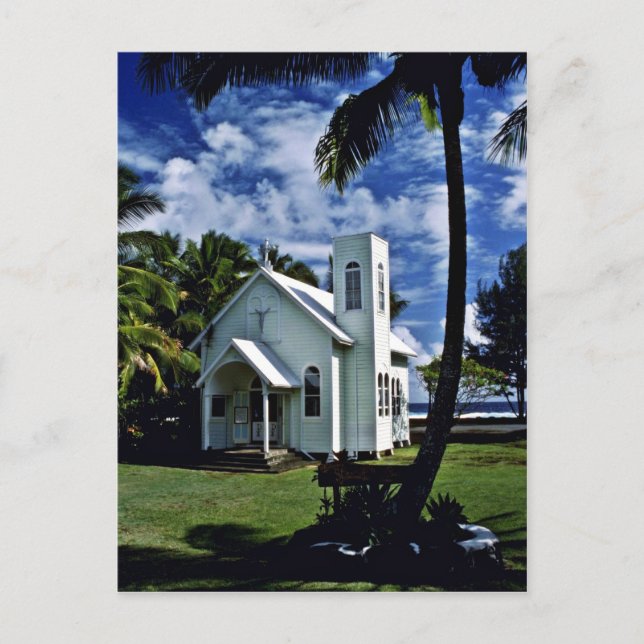 Havets stjärna: "Målad" kyrka - Kalapana, Haw Vykort (Framsida)