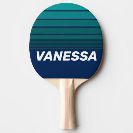 Havets Tidvatten Horisontell Randning med Namn Pingisracket