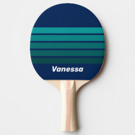 Havets Tidvatten Över Strimmighet med Namn Pingisracket