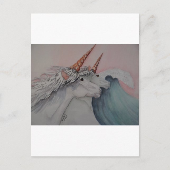 Havets unicorns vykort (Framsida)