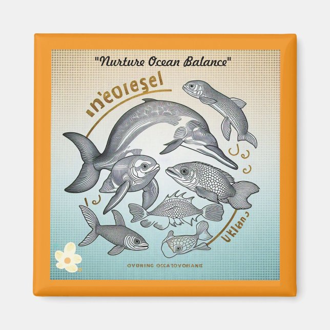 "Havets utrotningshotade armar" Magnet (Framsidan)