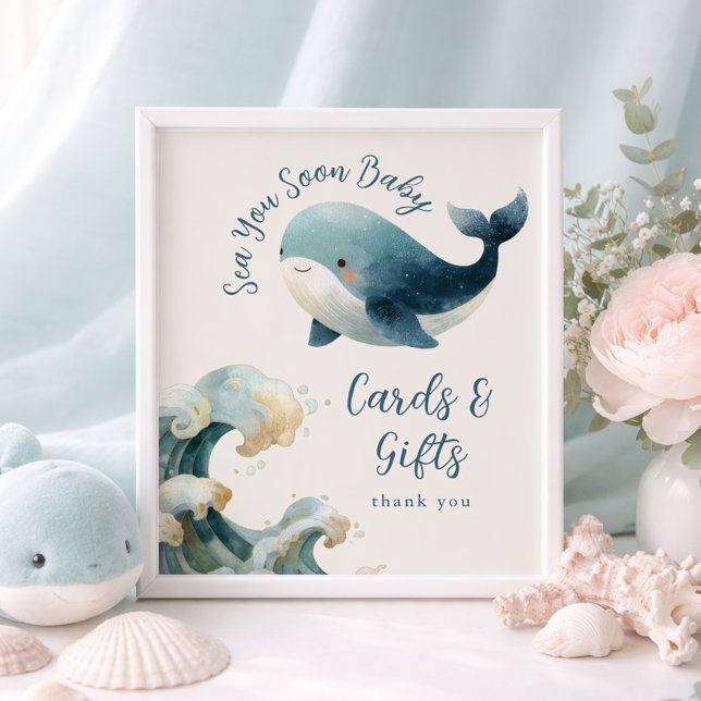 Havets valar Snart Valkort Present Baby Shower elf Poster (Skapare uppladdad)
