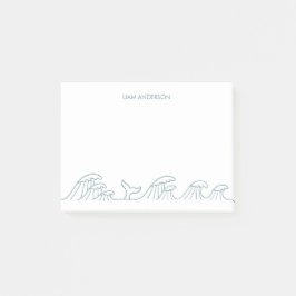 Havets vinkara kustungar personlig post-it block