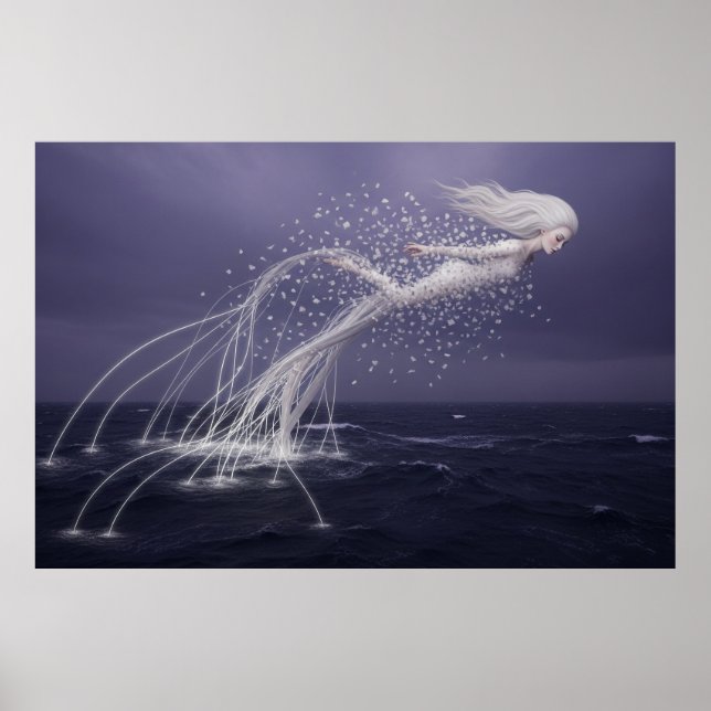 Havetsandas eteriska flykt poster (Framsidan)