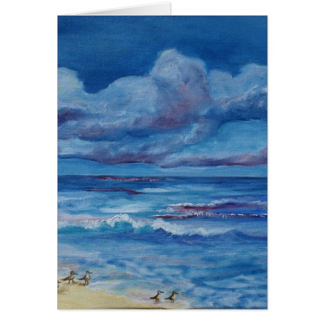 Havfåglar Hälsningskort (Framsidan)