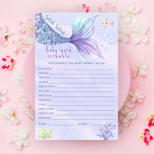 Havfrue Under havet Baby Ordkryss