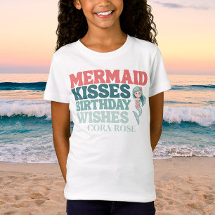 Havfrue Under Havet Flickors Födelsedag T Shirt