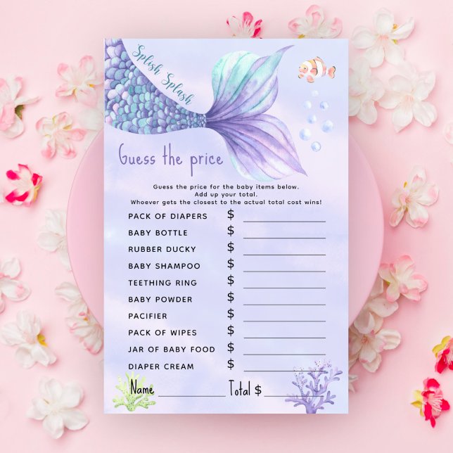 Havfrue Under Havet Gissa pris spelet (Skapare uppladdad)