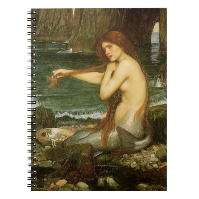 Havfrun av John William Waterhouse Anteckningsbok (Framsidan)